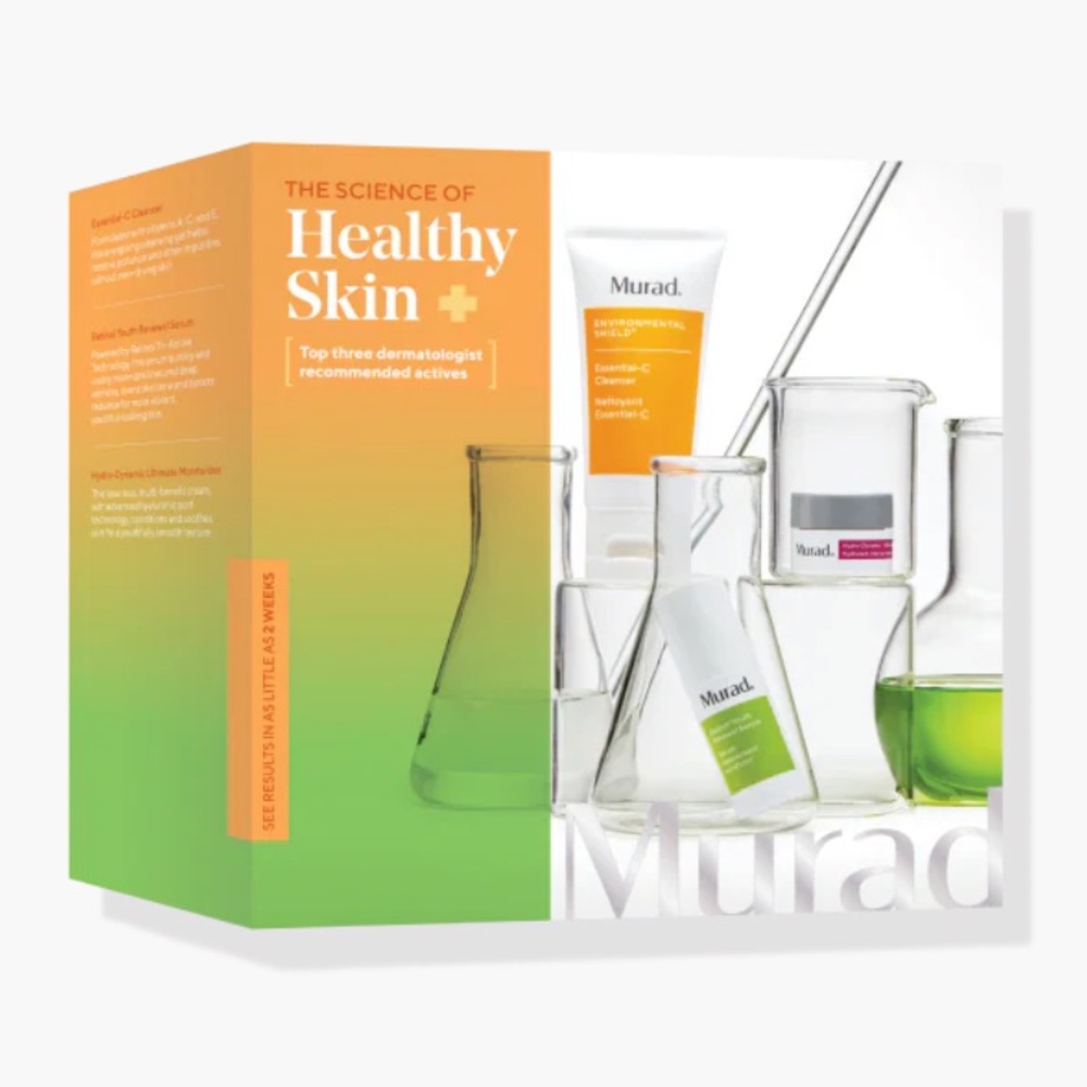 MURAD The Science Of Healthy Skin 3p Cleanser Retinol Serum Moisturizer $61 NIB